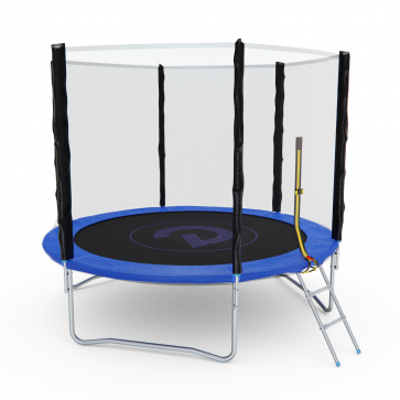 Батут с сеткой DFC PELPO 10ft с лестницей, BLUE - 4